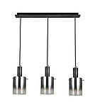 Підвісний світильник G 07459/3L матовий чорний сріблястий хром, фото 2