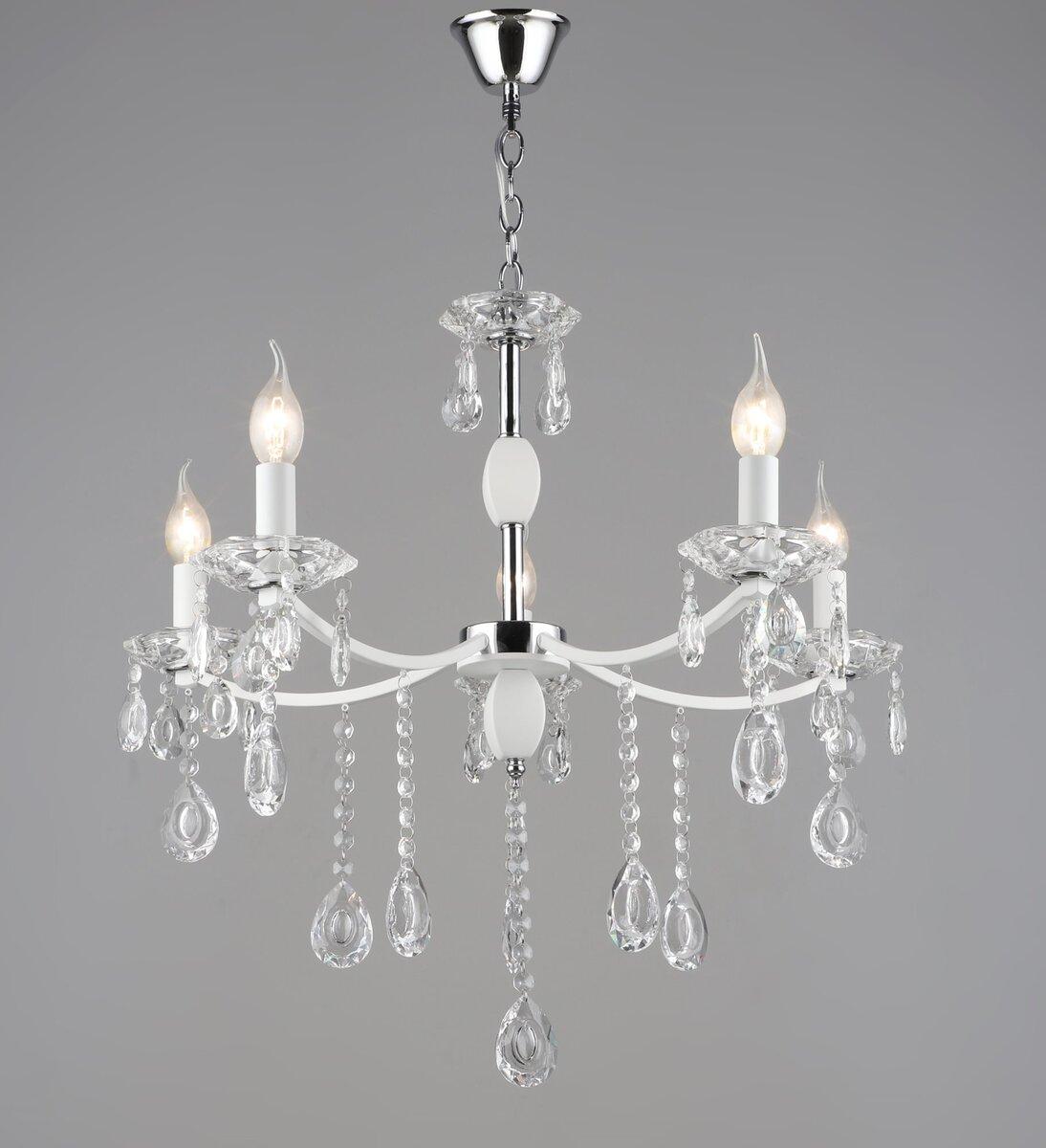 Підвісна люстра B A4461/5 WT+CH, фото 1