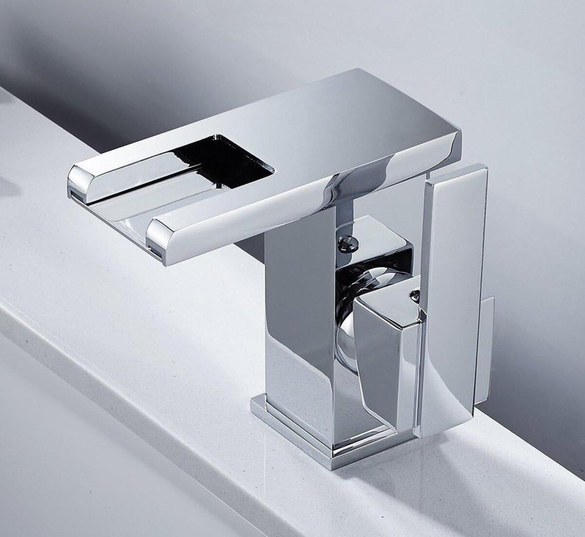 Змішувач для раковини світлодіодний VALESO NSB016 хром, фото 1