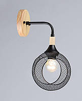 Бра Valeso B N6620/1W Чорний + Дерево