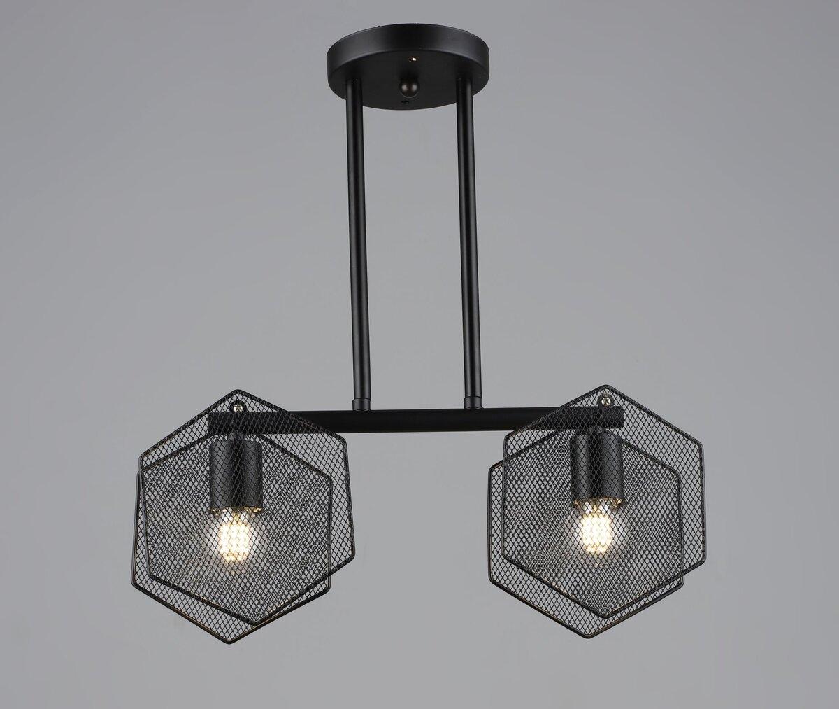 Люстра в стилі лофт Sirius B S2473/2 BK чорна, фото 1