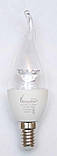 Світлодіодна лампа SIRIUSSTAR 3301 СA37 tail crystal 6W-4000K-E14, фото 2