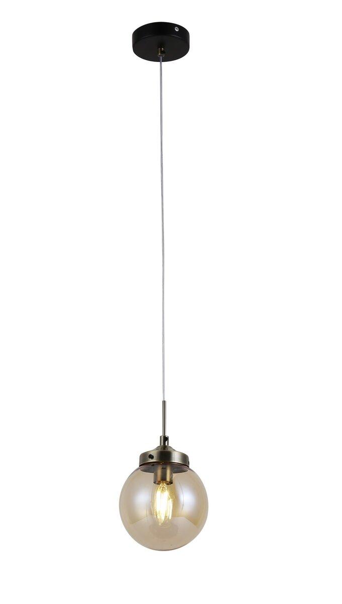 Люстра підвісна Sirius 74405/1P Antique Brass + Matte black на 1 плафон, фото 1