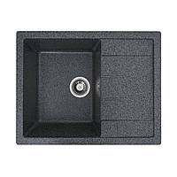 Гранітна мийка для кухні VALESO 6550 INTENSO матова Графіт