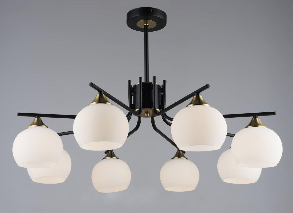 Люстра N6616/8 Чорний+Мідь, фото 1