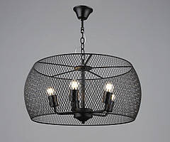 Люстра підвісна в стилі лофт металева Sirius B S2460/5 BK чорна