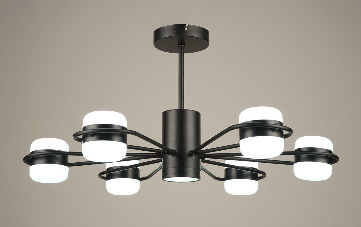 Люстра світлодіодна акрилова Sirius B N4557/6 BK, фото 1