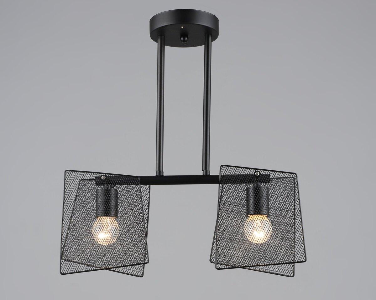 Люстра в стилі лофт Sirius B S2469/2 BK чорна, фото 1