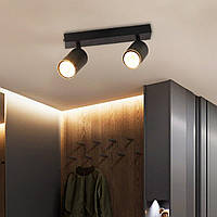 Спот INN-23697BK VALESO чорний на 2 плафони