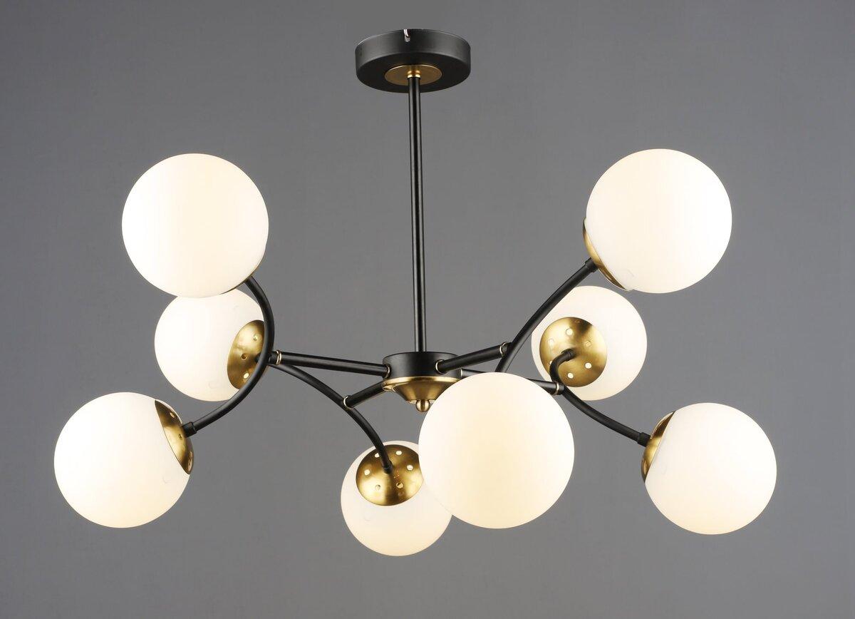 Люстра молеклула B N6612/8 BK+COP, фото 1