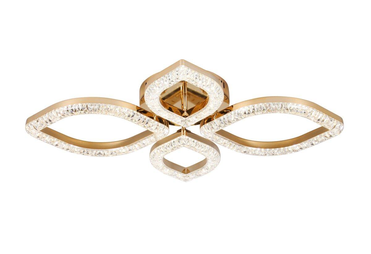 Люстра світлодіодна акрилова Sirius 2721/2+2 GD 48W*2, фото 1