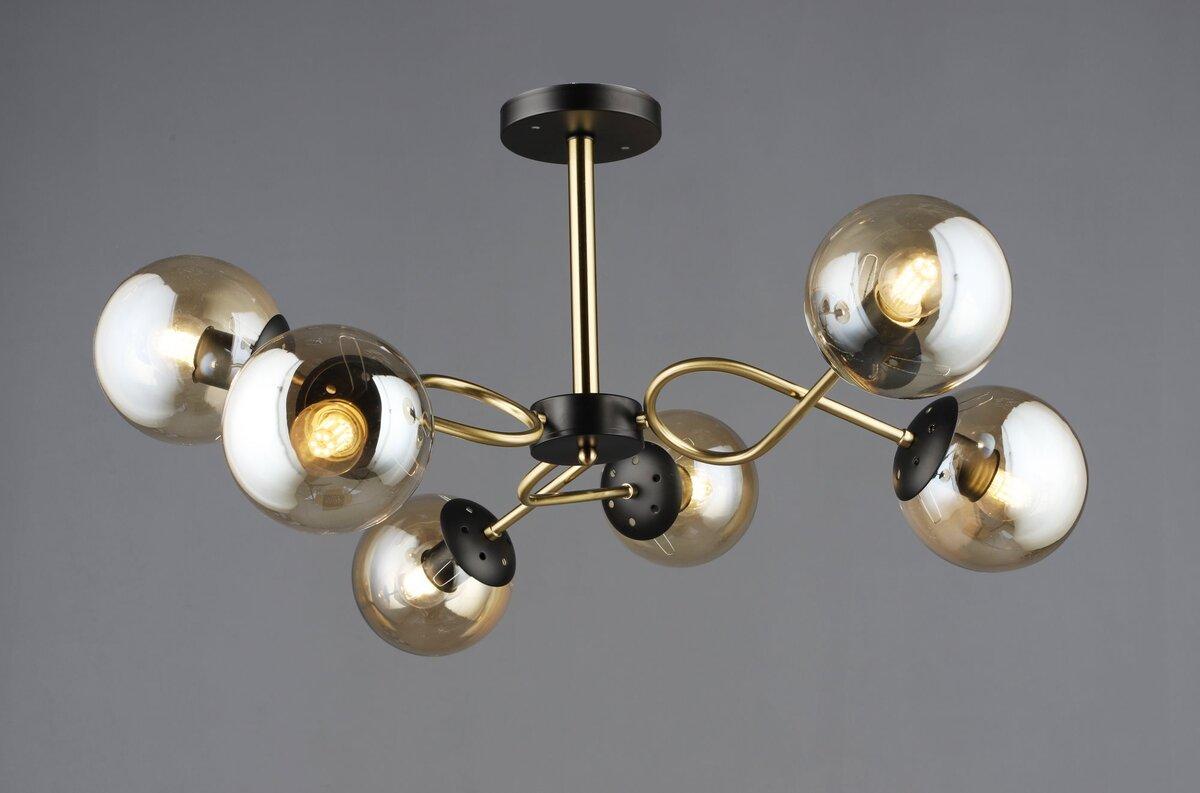 Люстра A4419/6 Мідь + Чорний, фото 1