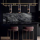 Люстра підвісна в стилі лофт Sirius PRD 4631-P BK R-GD на 1 плафон, фото 2