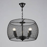 Люстра підвісна в стилі лофт металева Sirius B S2460/4 BK чорна