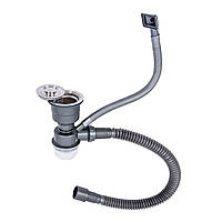 Сифон одинарий для мийок Handmade VALESO (верхівка brash, арт. 901)