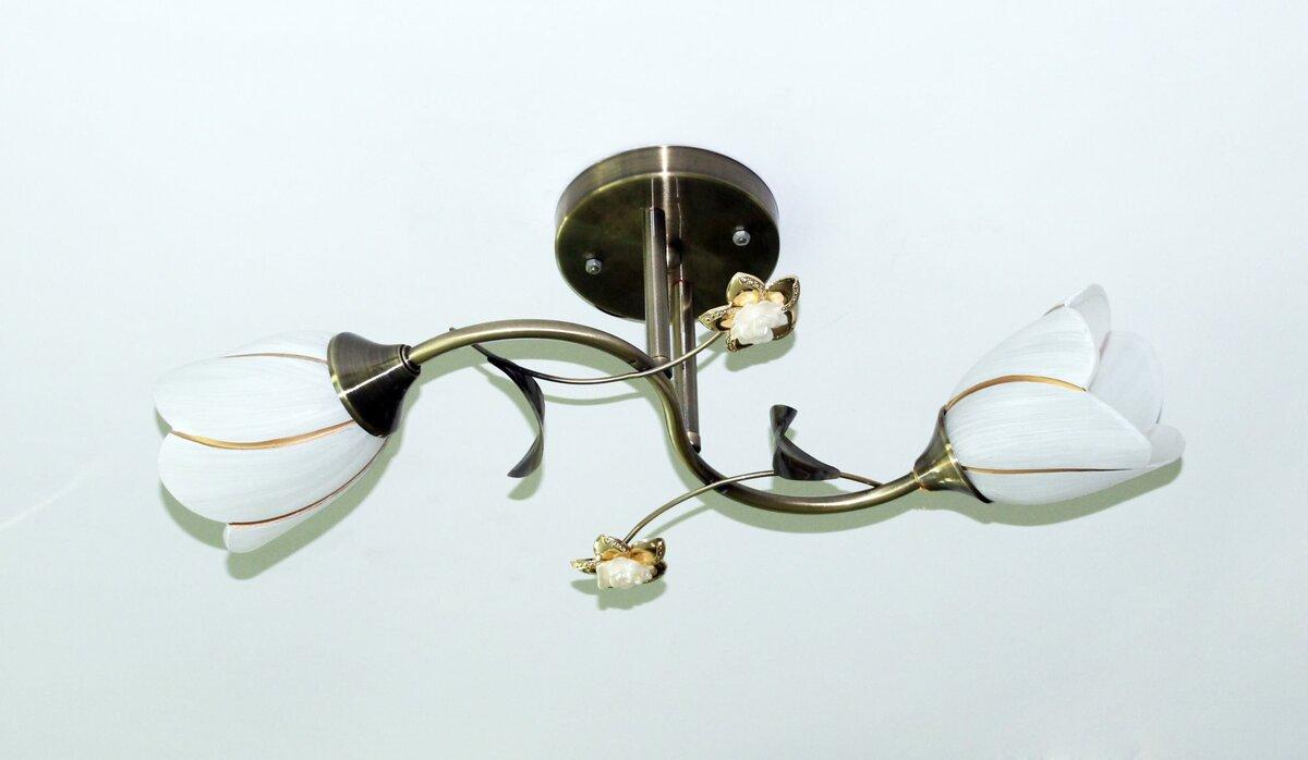 Люстра стельова Sirius B N1508/2 на 2 плафона, фото 1