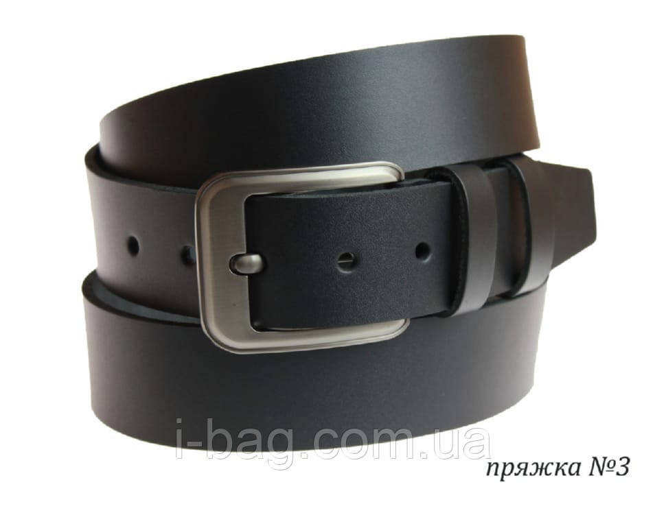 Ремінь шкіряний джинсовий SULLIVAN 112-31 (7) 115-150 см чорний, фото 1