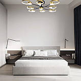 Люстра світлодіодна акрилова Sirius Ш 1313/9 Black+Gold, фото 2