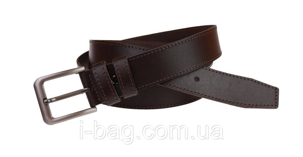 Ремінь чоловічий шкіряний джинсовий одна строчка SULLIVAN RMK-16 (7.5) 115-150 см коричневий, фото 1