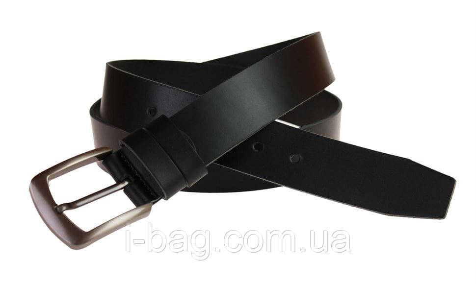 Ремінь чоловічий шкіряний джинсовий SULLIVAN RMK-31 (7) 115-150 см чорний, фото 1