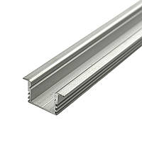 Врізний профіль для лед стрічки ЛПВ-12 анодований, БЕЗ РОЗСІЮВАЧА 2м (ціна 1м)
