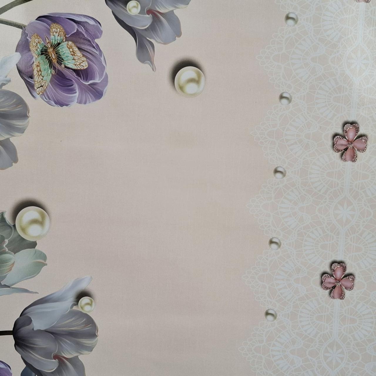 Скатертина-клейонка лакова для столу, тканина фотодрук