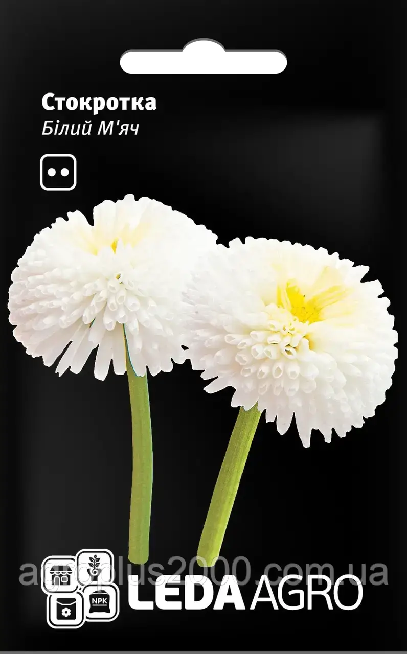 Насіння Строкотка Білий М'яч 0,01 грама Hem Zaden LedaAgro