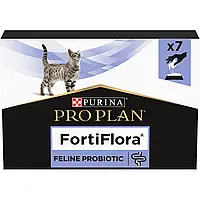 Пробиотик PRO PLAN FortiFlora для взрослых кошек и котят для поддержания нормальной миклофлоры желудочно-кишечного тракта, 7х1 г