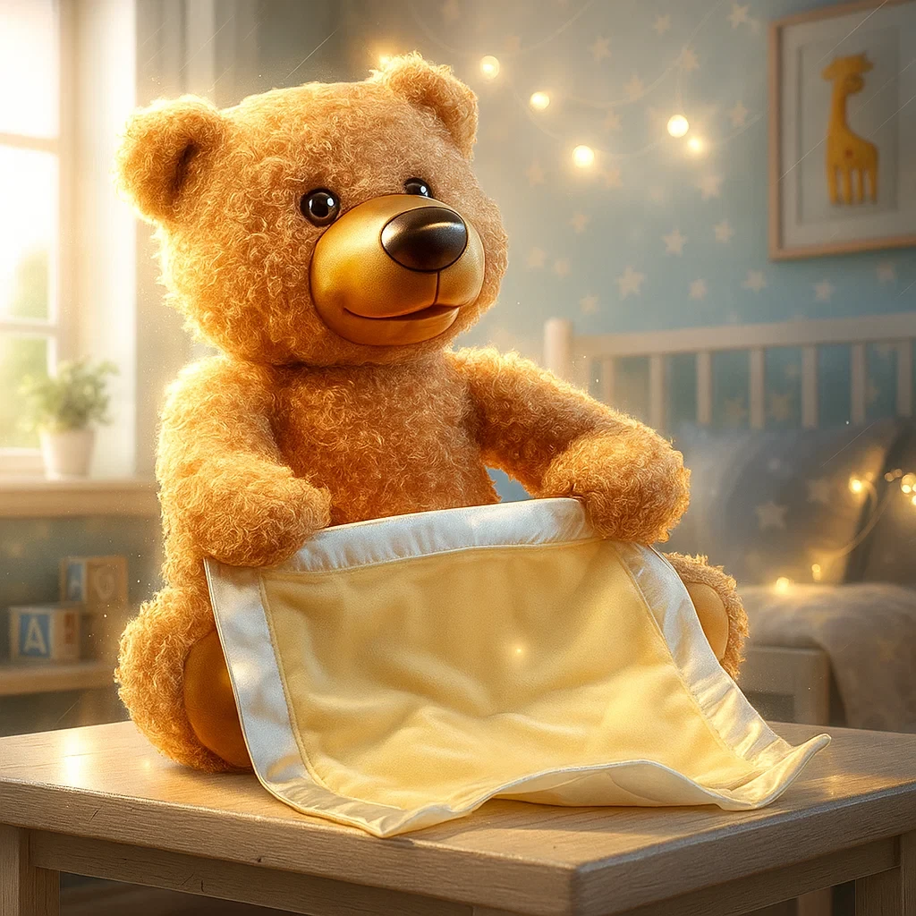 Інтерактивний інтерактивний ведмідь плюшевий друг, що говорить, для ігор у хованки / Плюшева іграшка малюкові для раннього розвитк, фото 1