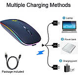 Бездротова ігрова мишка iMICE з LED-підсвічуванням та акумулятором – для ПК та ноутбука Срібна, фото 10