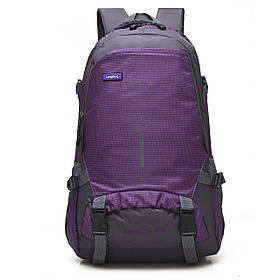 Рюкзак туристичний спортивний чоловічий на 45 л. Рюкзак трекінговий дорожній водонепроникний місткий Фіолетовий