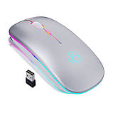 Бездротова ігрова мишка iMICE з LED-підсвічуванням та акумулятором – для ПК та ноутбука Срібна, фото 2