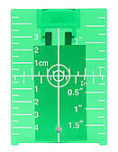 Мішень зелена Huepar TP01G для лазерного рівня