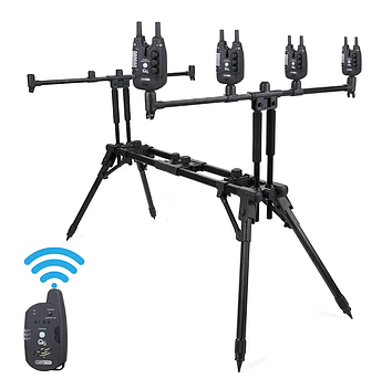 Набір Рід Під на 4 вудлища Carp Rod Pod Сигналізатори Carp Line  4+1 в кейсі