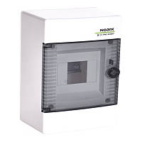 Модульний щиток PNS 4T з прозорими дверцятами настінного монтажу IP40 1×4 модулі (110815), NOARK