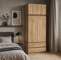 Шафа Бруклін 2Д2Ш 1796х904х504мм Меблі-Сервіс, фото 5