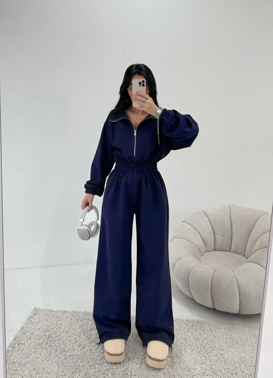 Жіночий комбінезон; Колір: блакитний, темно-синій, графіт, чорний; Розмір: 42-44, 46-48 ;, фото 1