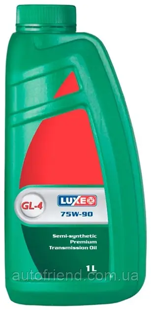 Олива трансмісійна LUXE GL-4 75W90 н/синт. 1л, фото 1