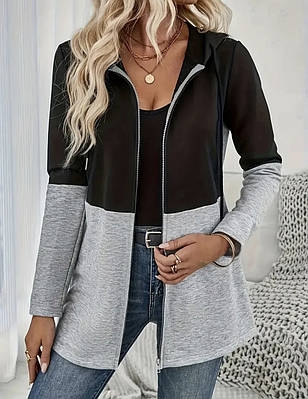Стильний жіночий кардиган з капюшоном