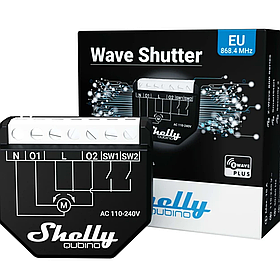 Реле керування приводом ролет, карнизів, жалюзі Shelly Qubino Wave Shutter