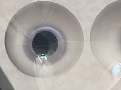 Очі скляні, сфера, реалістичні. Блакитний світлий. Діаметр 16 мм №ГРС70