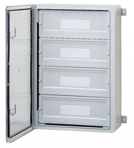 Пластиковый щит на 60 модулей автоматов IP44 влагозащищенный цена купить