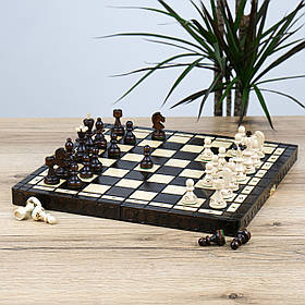 Ексклюзивний подарунок для чоловіка шахи "Перлина" 35*35 | Для любителів гри
