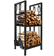 Набір для каміна 5в1 до 80 кг Adler Набір аксесуарів та урни для каміна,Для дров дровниця для приватного будинку