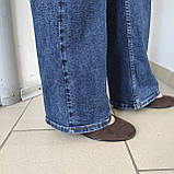 Джинси жіночі палацо стрейч темні класичні щільні 29 сині, фото 5
