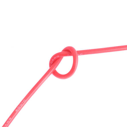 Силіконовий дріт 20AWG (0.5mm2-100/0.08TS) червоний, 1 м, фото 2