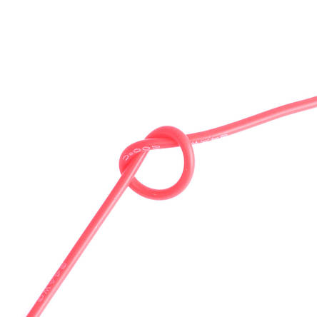Силіконовий дріт 24AWG (0.2mm2-40/0.08TS) червоний, 1 м, фото 2