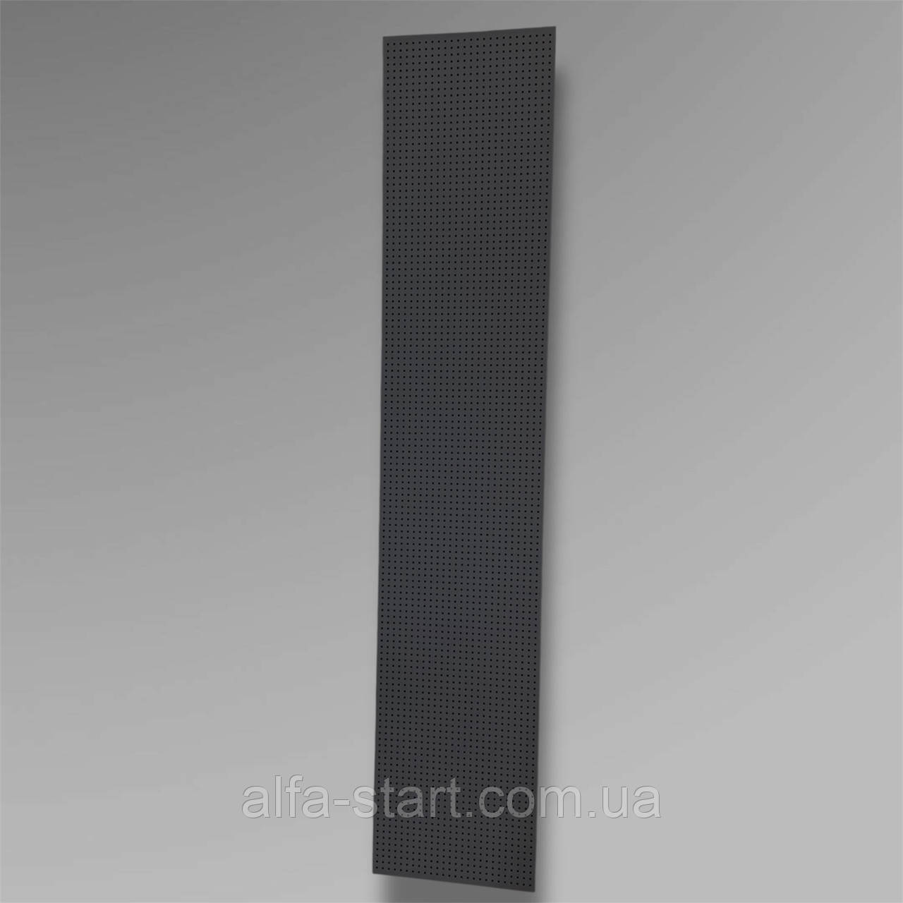 Панель перфорований лист 200х40см чорний настінний (рівний без загину)