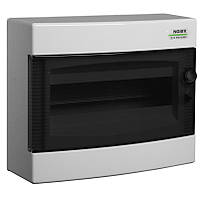 Модульний щиток PNS 12T з прозорими дверцятами настінного монтажу IP40 1×12 модулів (101498), NOARK