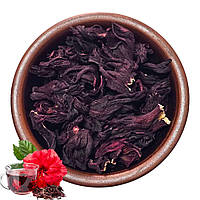 Чай каркаде / Чайні пелюстки гібіскусу / Квітковий чай суданська троянда 100 грам / Червоний трав'яний чай